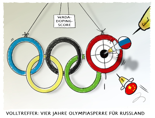 Cartoon: Rekordverdächtig (medium) by markus-grolik tagged russland,wada,putin,doping,olympia,olympiasperre,china,staatsdoping,ukraine,russland,wada,putin,doping,olympia,olympiasperre,china,staatsdoping,ukraine