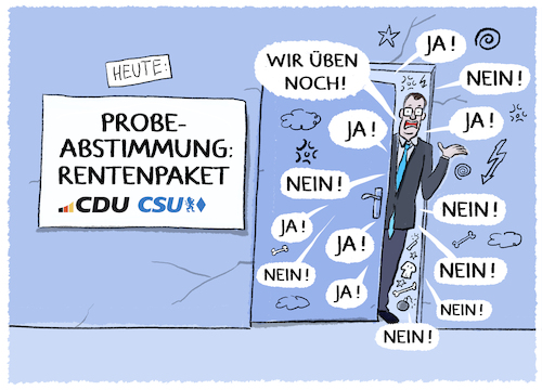 Renten-Probeabstimmung...