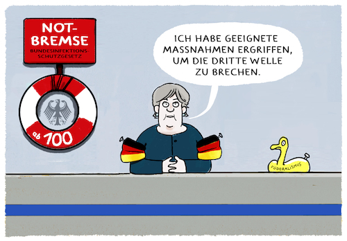 Cartoon: Seepferdchen... (medium) by markus-grolik tagged bund,länder,merkel,infektionsschutzgesetz,notbremse,deutschland,mpk,dritte,welle,pandemie,rettungsmassnahmen,rettungsring,badeente,schwimmflügel,bund,länder,merkel,infektionsschutzgesetz,notbremse,deutschland,mpk,dritte,welle,pandemie,rettungsmassnahmen,rettungsring,badeente,schwimmflügel