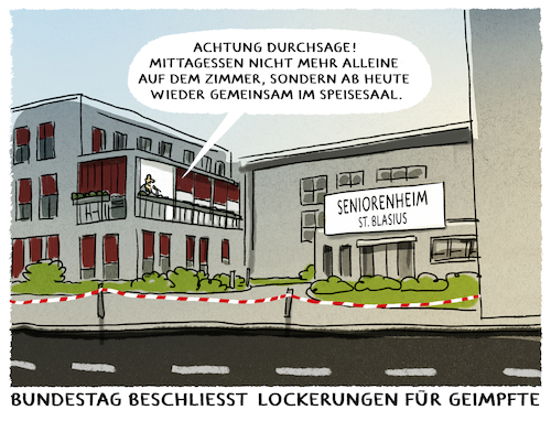 Cartoon: Seniorenstift.. (medium) by markus-grolik tagged lockerungen,altenheime,pflegeheime,deutschland,pandemie,corona,bundestag,senioren,impfprivilegien,geimpfte,impfkampagne,priorisierung,mittagessen,gemeinsam,gemeinsamkeit,lockerungen,altenheime,pflegeheime,deutschland,pandemie,corona,bundestag,senioren,impfprivilegien,geimpfte,impfkampagne,priorisierung,mittagessen,gemeinsam,gemeinsamkeit