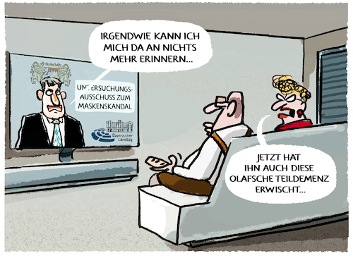 Cartoon: Söders Erinnerungslücken (medium) by markus-grolik tagged bayern,csu,söder,maskendeal,corona,pandemie,maskenskandal,sauter,tandler,vetternwirtschaft,untersuchungsausschuss,erinnerungslücken,blackout,demenz,landtag,bayern,csu,söder,maskendeal,corona,pandemie,maskenskandal,sauter,tandler,vetternwirtschaft,untersuchungsausschuss,erinnerungslücken,blackout,demenz,landtag