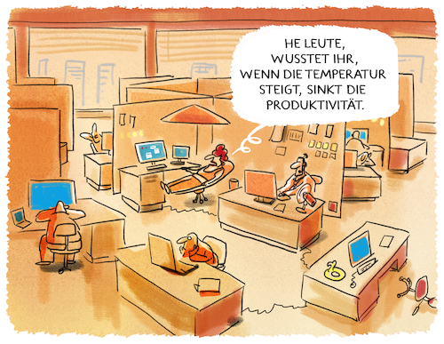 Cartoon: Sommeranfang... (medium) by markus-grolik tagged sommeranfang,arbeit,buero,klima,arbeitsklima,produktivitaet,hitze,grossraumbuero,temperatur,luftfeuchtigkeit,schwuele,motivation,sommeranfang,arbeit,buero,klima,arbeitsklima,produktivitaet,hitze,grossraumbuero,temperatur,luftfeuchtigkeit,schwuele,motivation