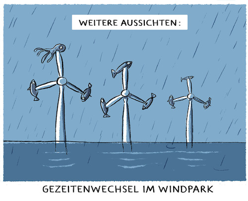 Cartoon: Starkregen und Sturzfluten... (medium) by markus-grolik tagged wetter,wetterlage,hochwassere,flut,fische,klima,gezeitenwechsel,windpark,windraeder,alternative,energie,extremwetter,klimawandel,stark,wetter,wetterlage,hochwassere,flut,fische,klima,gezeitenwechsel,windpark,windraeder,alternative,energie,extremwetter,klimawandel,stark