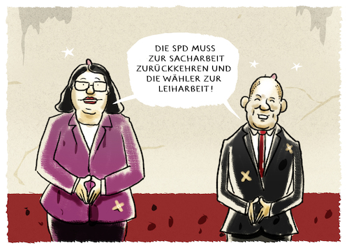 Cartoon: ...to be continued... (medium) by markus-grolik tagged spd,partei,nahles,hessen,wahl,wähler,groko,scholz,parteipolitik,berlin,willy,brand,agenda,2010,spd,partei,nahles,hessen,wahl,wähler,groko,scholz,parteipolitik,berlin,willy,brand,agenda,2010