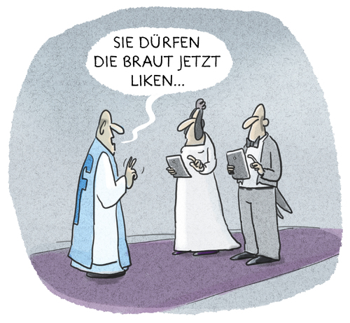 Trauung Von Markus Grolik Liebe Cartoon Toonpool
