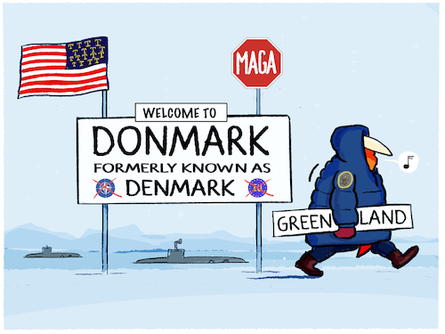 Cartoon: Trump... (medium) by markus-grolik tagged trump,donmark,denmark,dänemark,nato,eu,europa,europe,sicherheitszone,monroe,doktrin,trump,donmark,denmark,dänemark,nato,eu,europa,europe,sicherheitszone,monroe,doktrin