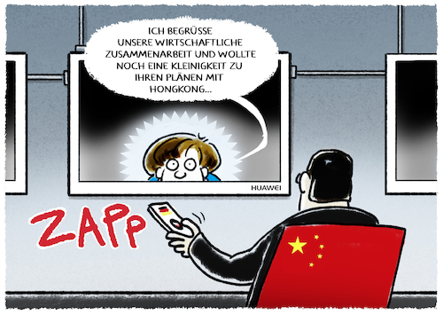 Cartoon: Videoschalte... (medium) by markus-grolik tagged china,deutschland,hongkong,merkel,demokratie,menschenrechte,peking,corona,china,deutschland,hongkong,merkel,demokratie,menschenrechte,peking,corona