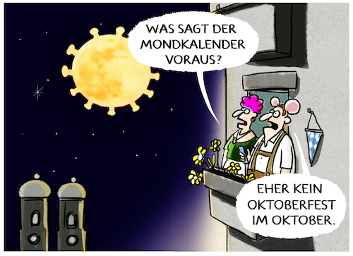 Cartoon: Weissagung (medium) by markus-grolik tagged bayern,supermond,mond,corona,oktoberfest,muenchen,krise,wiesn,absage,voraussage,weisssagung,vollmond,2020,ostern,kontaktsperre,bayern,supermond,mond,corona,oktoberfest,muenchen,krise,wiesn,absage,voraussage,weisssagung,vollmond,2020,ostern,kontaktsperre