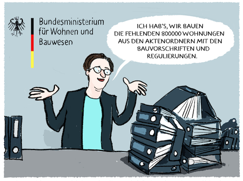 Cartoon: Wohnungsbautag.... (medium) by markus-grolik tagged wohnungsmangel,wohnungskrise,geywitz,bauvorschriften,regulierung,ampel,deutschland,bauministerin,spd,wahlversprechen,baukrise,wohnungsmangel,wohnungskrise,geywitz,bauvorschriften,regulierung,ampel,deutschland,bauministerin,spd,wahlversprechen,baukrise