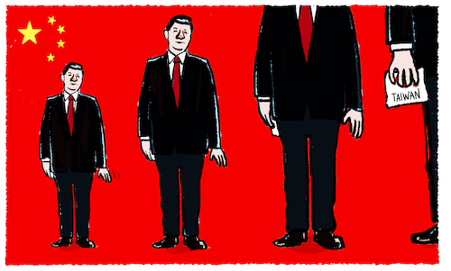 Cartoon: Xi Jinping (medium) by markus-grolik tagged china,taiwan,xi,jinping,staatschef,weltmacht,partei,peking,china,taiwan,xi,jinping,staatschef,weltmacht,partei,peking