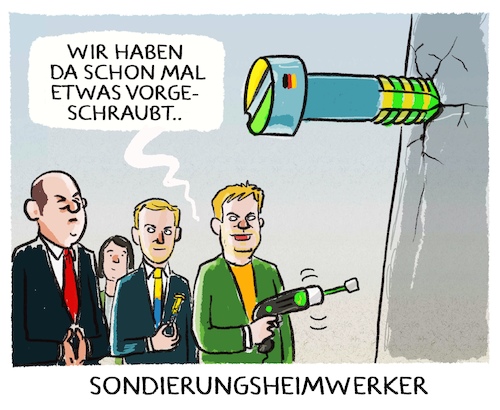 Cartoon: Zusammenspaxen (medium) by markus-grolik tagged grün,fdp,habeck,lindner,koalition,sondierungen,sondierungsgespräche,olaf,ampel,kanzler,regierungsbildung,scholz,spd,grün,fdp,habeck,lindner,koalition,sondierungen,sondierungsgespräche,olaf,ampel,kanzler,regierungsbildung,scholz,spd