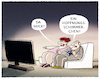Cartoon: ... (small) by markus-grolik tagged corona,tv,fernsehen,medien,panik,pandemie,nachrichten,zahlen,merkel,virus,infektionsketten,krise