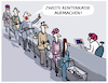 Cartoon: Aktivrentner... (small) by markus-grolik tagged rentner,rente,rentenkassen,rentenniveau,buerger,senioren,demografie,defizit,deutschland,aktivrentner