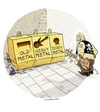 Cartoon: ALTMETALL (small) by markus-grolik tagged mülltrennung,rycyling,wiederverwertbarkeit,musik,metal,metall,rohstoff,hard,rock,elektrogitarre,sound,grolik,markus,cartoon,music
