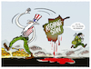 Cartoon: Am Hindukusch... (small) by markus-grolik tagged afghanistan,taliban,usa,verantwortung,kabul,rueckzug,radikalislam,krieg