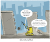 Cartoon: Baukunst... (small) by markus-grolik tagged brutalismus,architektur,sichtbeton,denkmalschutz,abriss,plattenbau,banause,denkmalpflege,wohnraum,architekten,gesellschaft,lebensraum