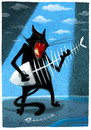 Cartoon: catfishboneblues (small) by markus-grolik tagged music,blues,guitar,cat,tomcat,got,the,sing,guitarhero,cartoon,grolik