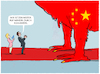 Cartoon: EU in Peking (small) by markus-grolik tagged macron,frankreich,europa,bruessel,von,der,leyen,peking,china,xi,jinping,staatsbesuch,handel,wirtschaft,inflation,wachstum,russland,taiwan,ukrainekrieg,ukraine,voelkerrecht