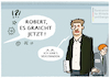 Cartoon: Habeck und Graichen (small) by markus-grolik tagged habeck,graichen,gruene,wirtschaftsminister,waermewende,deutschland,waermepumpe,klimawandel