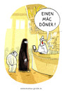 Cartoon: Mac Döner (small) by markus-grolik tagged integration fast food schnellrestaurant döner doener burka türkei türke türkin deutschland imbiss verzehr