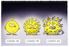 Cartoon: Mutanten... (small) by markus-grolik tagged covid,19,20,corona,pandemie,virus,viren,ansteckung