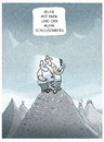 Cartoon: ..nach dem Gipfel.. (small) by markus-grolik tagged gipfel g7 schulden schuldenberg generationen selfie geld geldsorgen kredit existenz jung alt cartoon grolik