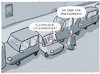 Cartoon: Parkraum... (small) by markus-grolik tagged parken,auto,autofahrer,parkplatz,anwohner,parkraum,parksünder,lückenbüßer