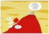 Cartoon: Sisyphusarbeit... (small) by markus-grolik tagged sisyphus,pandemie,corona,delta,virus,deutschland,impfung,impuefzentren,impfquote,boostern,2g,3g