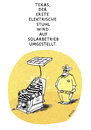 Cartoon: Solarbetriebebene Hinrichtung (small) by markus-grolik tagged solarstrom amerika texas todesstrafe ökologie alternative energiequellen stromverbrauch