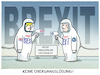 Cartoon: Temperaturcheck.. (small) by markus-grolik tagged brexit,johnson,london,europa,barnier,brüssel,grossbritannien,briten,binnenmarkt