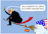 Cartoon: Trump... (small) by markus-grolik tagged wahlbetrug,wahlsieg,donald,trump,usa,us,wahlkampf,republikaner,swingstate,demokratie,spaltung,harris,kamala,wahltag