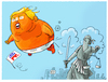 Cartoon: Trump verurteilt (small) by markus-grolik tagged nominierung,präsidentschaftskandidat,donald,trump,us,wahlen,usa,republikaner,biden,straftaeter,praesident,praesidentenwahl,schweigegeldprozess,jury,stormy,daniels