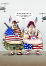 Cartoon: ...US-Wähler... (small) by markus-grolik tagged clinton,trump,hilary,donald,demokraten,republikaner,us,usa,wahlkampf,wahlumfrage,weltpolitik,präsident
