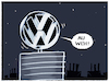 Cartoon: Volkswagenkrise.. (small) by markus-grolik tagged vw,autobauer,deutschland,wolfsburg,eauto,elkektro,kuendigungen,schliessungen