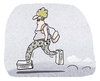 Cartoon: Zalando-Walk (small) by markus-grolik tagged zalando,shoe,walking,sschuh,schuhe,damenschuhe,schuhkauf,online,cartoon,grolik