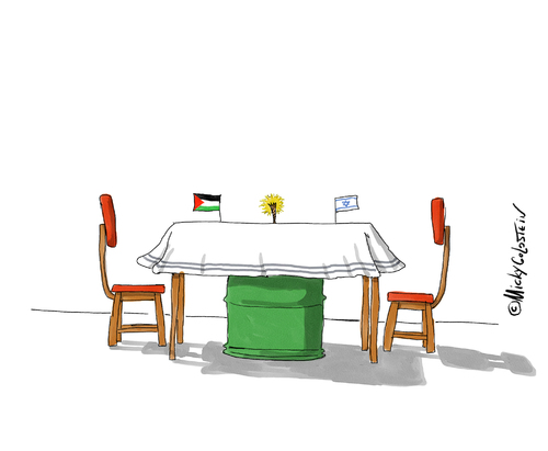 Cartoon: The middle east (medium) by Mickygol tagged middle,east,iran,palestin,israel,conflict,war,terror,achmadinjad,nasrala