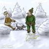 Cartoon: Pets (small) by Mandor tagged winter,pets