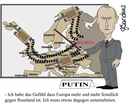 Cartoon: Putin Europe invasion (medium) by JSanders tagged putin,crimea,europa,europe,ukraina,ukraine,vladimir,invasion,attack