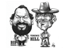 Cartoon: Bud Spencer  Terence Hill (small) by Szena tagged bud,spencer,terence,hill,actor,italian