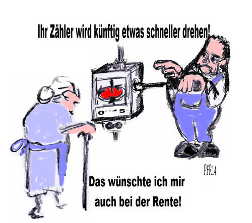 Cartoon: Strompreis 2014 (medium) by reflector tagged stromrabatt,strompreis