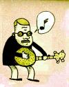 Cartoon: folkie (small) by monopolymouse tagged banjo,music,folk