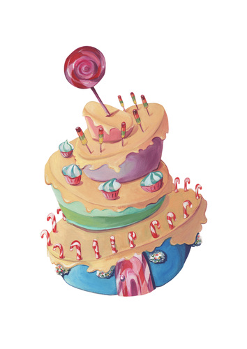Cartoon: Candy-House (medium) by Lissy tagged candy,süßigkeiten,bunt,lecker,essen,lollie,zuckerstange
