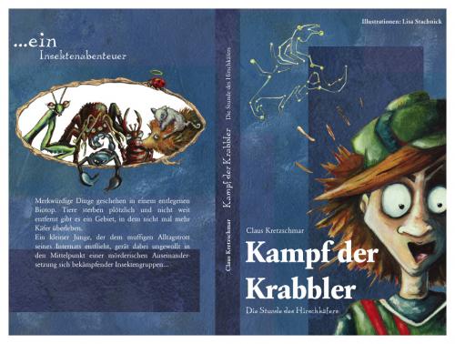 Cartoon: Kampf der Krabbler (medium) by Lissy tagged illustration,cover,jugendbuch,junge,character,insekten