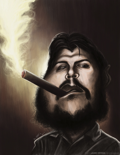 Cartoon: El Che Ernesto Guevara (medium) by jaime ortega tagged guevara,ernesto,che,el