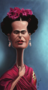 Cartoon: Frida (small) by jaime ortega tagged frida