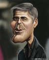 Cartoon: George Clooney (small) by jaime ortega tagged george,clooney