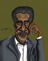 Cartoon: Morgan Freeman (small) by jaime ortega tagged morgan,freeman