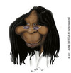Cartoon: Whoopi Goldberg (small) by jaime ortega tagged whoopi,goldberg