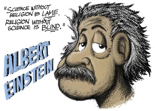 Cartoon: Albert Einstein ??? (medium) by BDTXIII tagged einstein