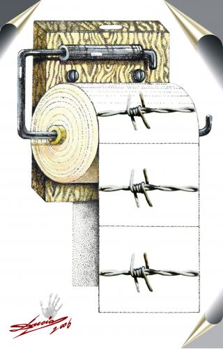 Cartoon: prisoner (medium) by LuciD tagged lucido